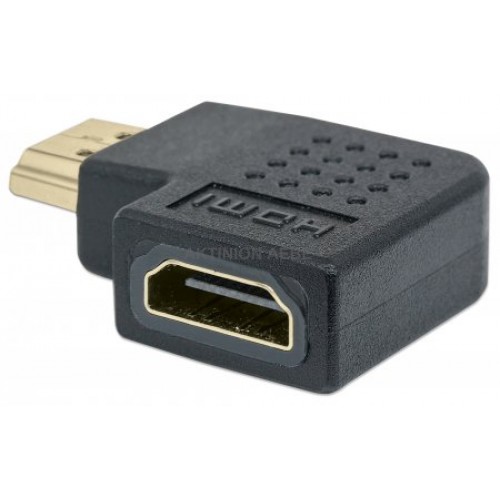 Adaptor HDMI αρσ. - HDMI θηλ. σε γωνία 353496