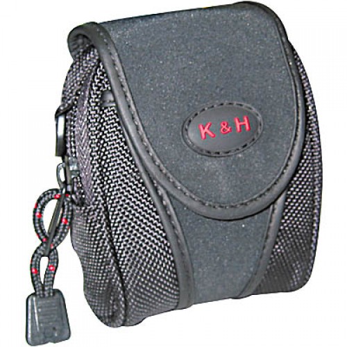K 210Ν-BLACK Ανθεκτική τσάντα 2 θέσεων με λουράκι ώμου και κλίπς ζώνης 
