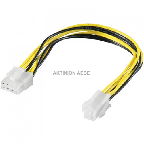 51358 Power supply cable, 8 Pin plug -> P4 4 pin jack