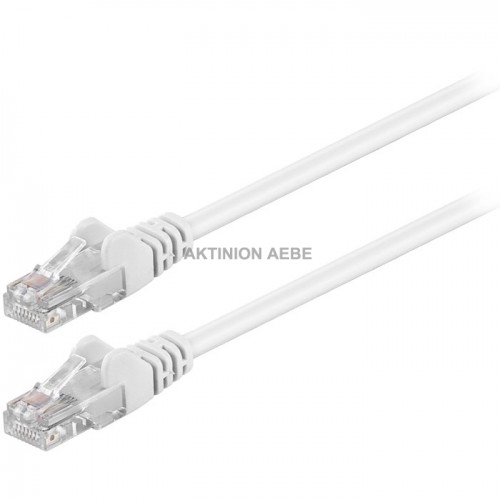 68614 CAT5e UTP patchcable white 0.25m