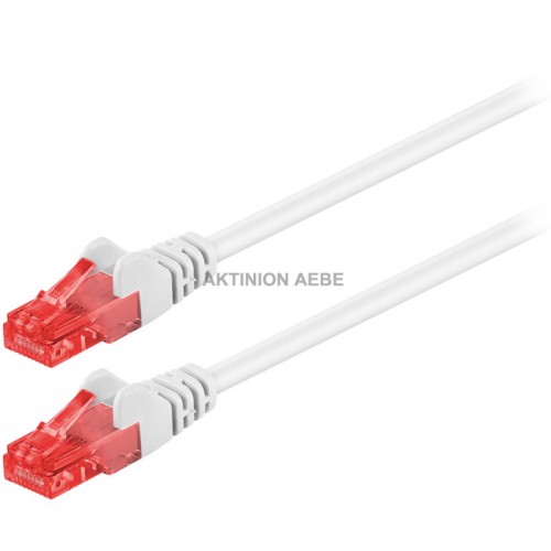 68632 CAT6 UTP patchcable white 0.5m