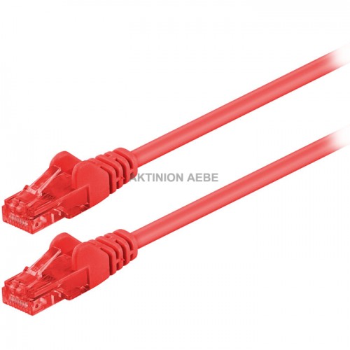 68441 CAT6 UTP patchcable red 1m