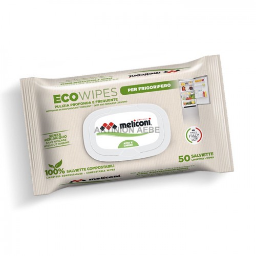 MELICONI ECO WIPES FOR REFRIGERATOR Υγρά μαντηλάκια για καθαρισμό του ψυγείου σε συσκευασία 50 τεμ