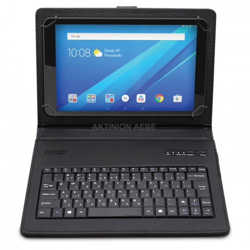 NOD Bluetooth Type & Protect 10.1 Universal tablet case with Greek layout Bluetooth keyboard