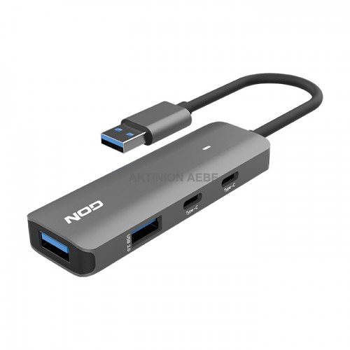 NOD FUSION METAL HUB USB αλουμινίου 4 θυρών USB 3.2