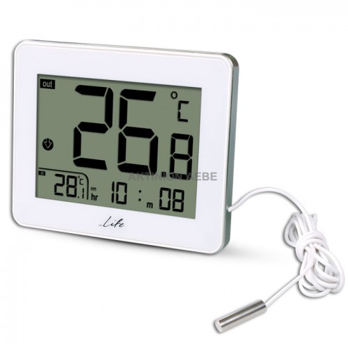 Ψηφιακό θερμόμετρο εσωτερικής και εξωτερικής θερμοκρασίας, LIFE WES-202