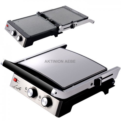 LIFE CG-101 Contact grill with detachable reversible ceramic plates 2000W