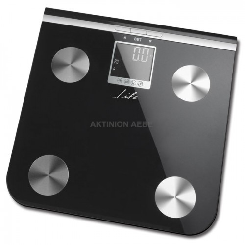 LIFE BSC-100 Glass bathroom scale with body analysis