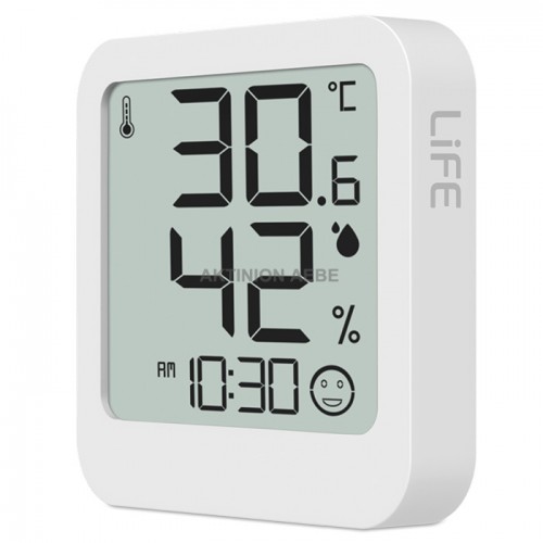LIFE CONTEMPO WHITE Digital indoor thermometer and hygrometer