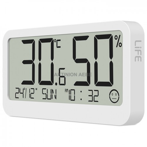 LIFE CONTEMPO PLUS WHITE Digital indoor thermometer and hygrometer
