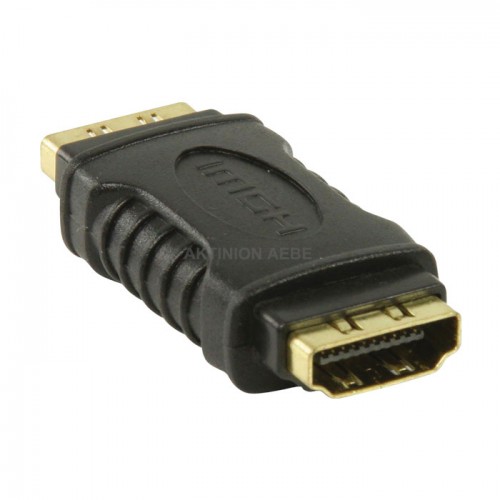 NEDIS CVGP34900BK Αντάπτορας HDMI θηλ HDMI θηλ (μούφα) με επίχρυσες επαφές