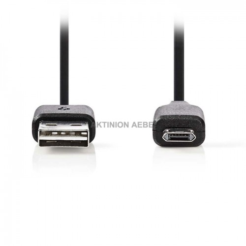 NEDIS CCGP60500BK05 USB 2.0 Cable A Male Micro B Male 0.5m