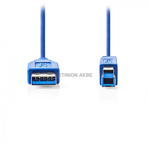 NEDIS CCGP61100BU20 USB 3.0 Cable A Male B Male 2m