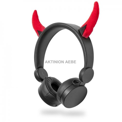 NEDIS HPWD4000BK On-ear ενσύρματα ακουστικά Animaticks Danny Devil