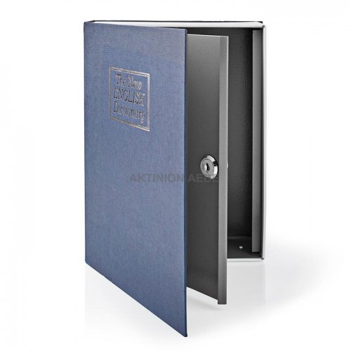 NEDIS BOOKSEDL01BU Βιβλίο-χρηματοκιβώτιο ασφαλείας 2.8L με κλειδαριά