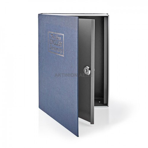 NEDIS BOOKSEDM01BU Βιβλίο-χρηματοκιβώτιο ασφαλείας 1.6L με κλειδαριά