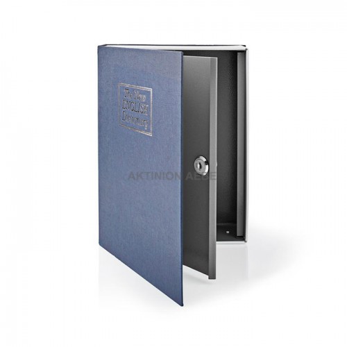 NEDIS BOOKSEDS01BU Βιβλίο-χρηματοκιβώτιο ασφαλείας 0.86L με κλειδαριά