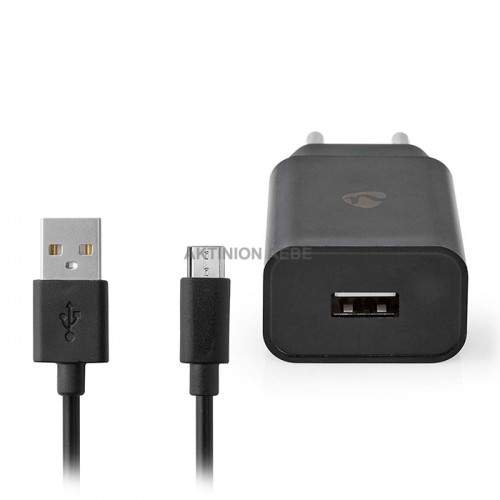 NEDIS WCHAM213ABK Wall Charger 1x2.1A USB-A Micro USB