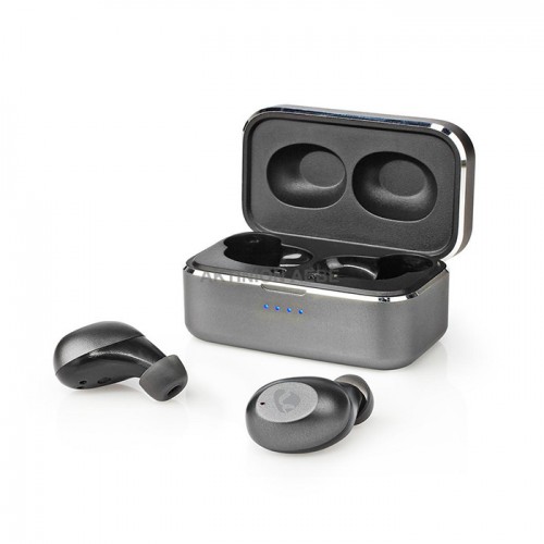 NEDIS HPBT5056GY Bluetooth ακουστικά handsfree με θήκη φόρτισης