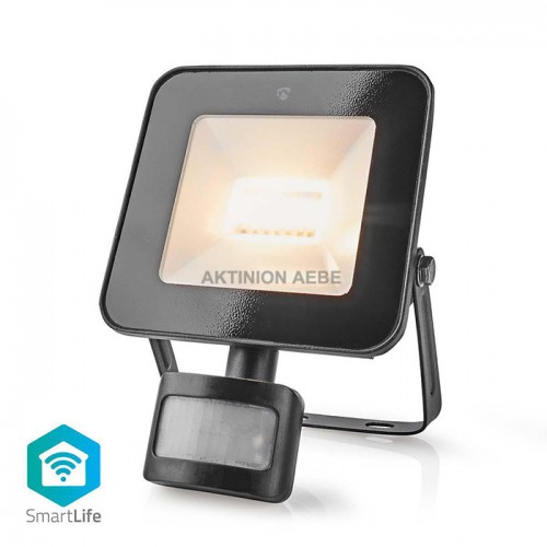 NEDIS WIFILOFS20FBK Wi-Fi Smart προβολέας LED με αισθητήρα κίνησης
