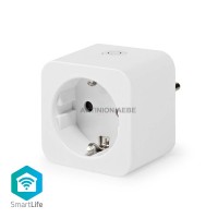 NEDIS WIFIP121FWT Wi-Fi Smart Plug με μετρητή κατανάλωσης ενέργειας 3680W