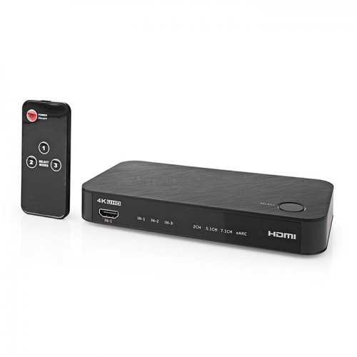 NEDIS ACON3455AT Ψηφιακός μετατροπέας HDMI σε TV HDMI (eARC)+Soundbar HDMI (eARC)+έξοδο 3.5mm και TosLink