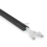 NEDIS CMDT3312BK500 Cable management duct with maximum cable thickness 12mm