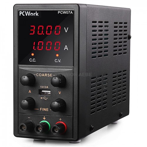 PCWork PCW07A Τροφοδοτικό εργαστηρίου 0-30V / 0-5A